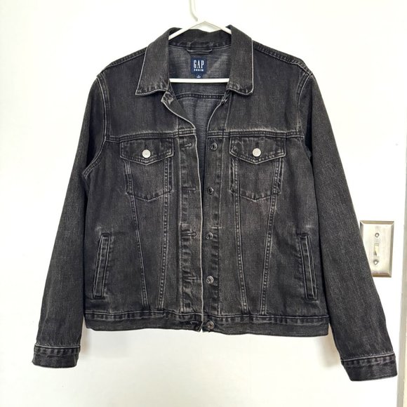 Black Icon Denim Jacket - Picture 3 of 6